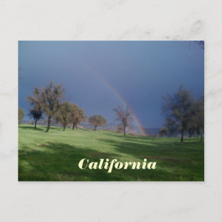 California Rainbow Postcard Vykort