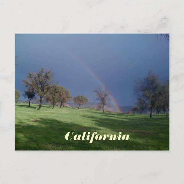 California Rainbow Postcard Vykort (Framsida)