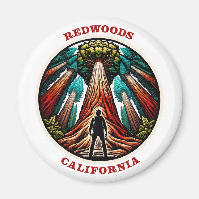 California Redwood Magnet (Framsidan)