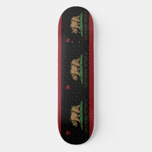 California Republic Black Diamond Plate Old School Skateboard Bräda 21,6 Cm