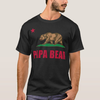 California Republic Papa Bear Dad Fathers Day Gift T Shirt