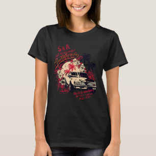 California Retro Beach L A T Shirt