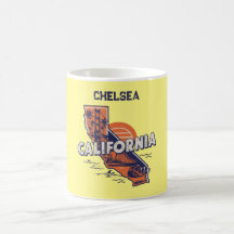 California Retro State Silhouette Personlig