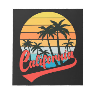 California Retro Sunset Anteckningsblock