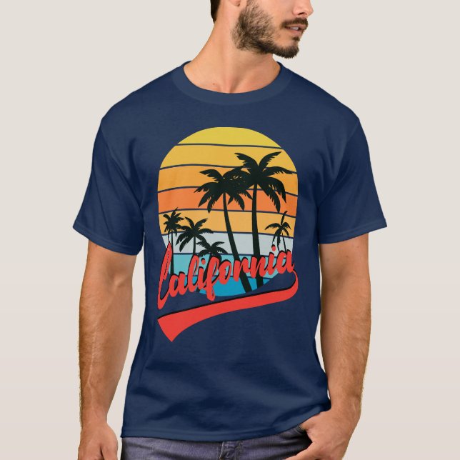 California Retro Sunset T-Shirt (Framsida)