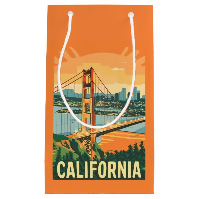 California Retro Travel Gift Bag (Framsidan)
