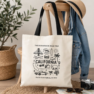California Road Trip Anpassade Matchningar Tygkasse