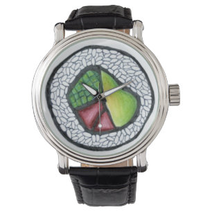 California Roll Japan Food Sushi Rolls Watch Armbandsur