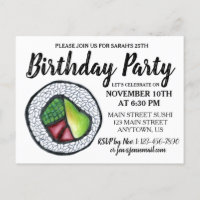 California Roll Japansk mat Sushi Födelsedagsfest