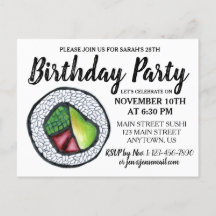 California Roll Japansk mat Sushi Födelsedagsfest