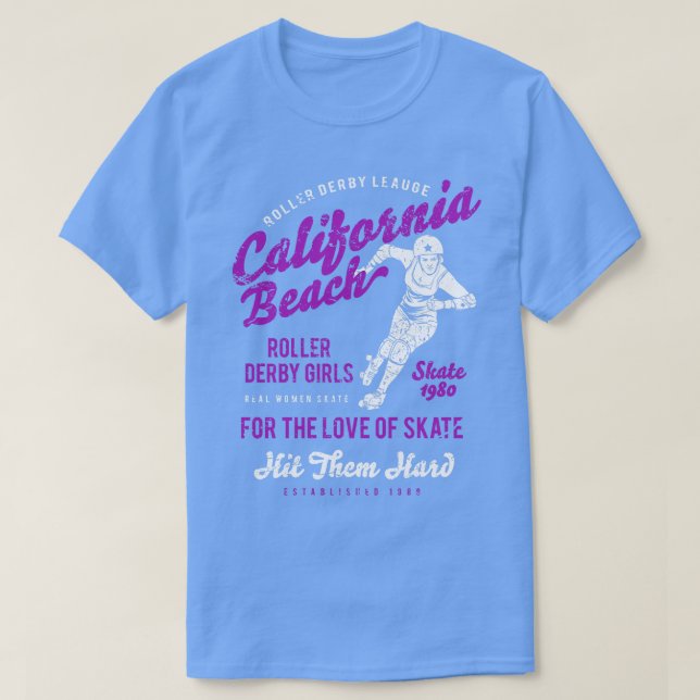 California Roller Derby T Shirt (Design framsida)