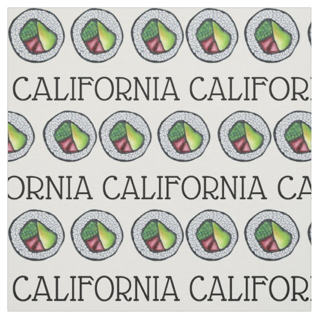 California Rolls Cali Japanska Food Sushi Roll CA Tyg (Provkarta)