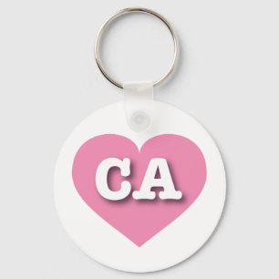 California Rosa Heart - I kärlek CA Nyckelring