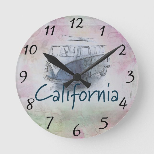 California Round Clock Rund Klocka (Framsida)