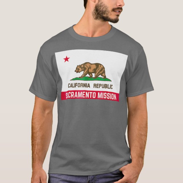 California Sacramento LDS Mormon Uppdrag T Shirt (Framsida)