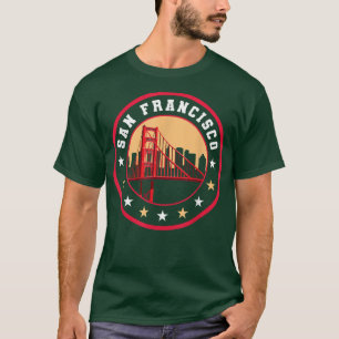California San Francisco City Gift Bridge Souvenir T Shirt