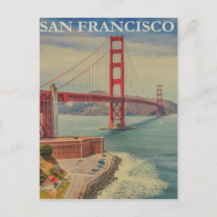 California San Francisco Vintage Postcard Vykort