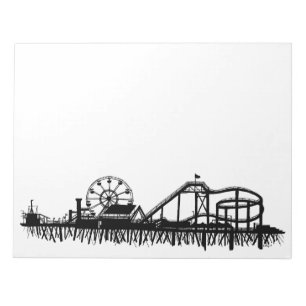 California Santa Monica Pier Beach Ferris Wheel Anteckningsblock