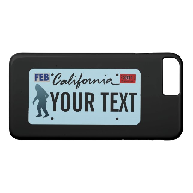 California Sasquatch License Plate Case-Mate iPhone Skal (Baksida (horisontal))