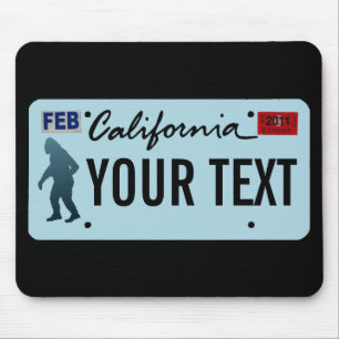 California Sasquatch License Plate Musmatta