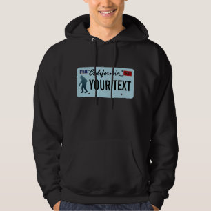 California Sasquatch License Plate Sweatshirt Med Luva
