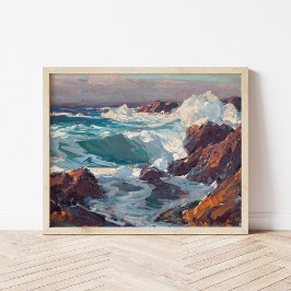 California Sea Scape | Edgar Alwin Payne Poster