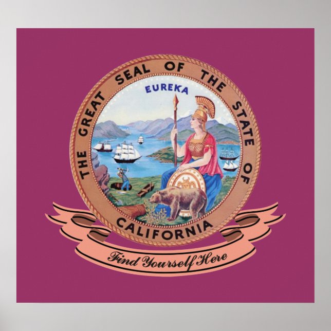 California Seal Poster (Framsidan)