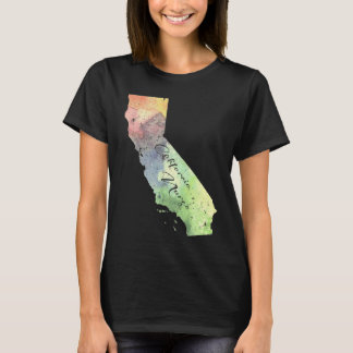 California Sjuksköterska Svart Stilisert Typsnitt T Shirt