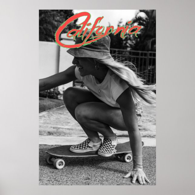 California Skater Girl Poster (Framsidan)
