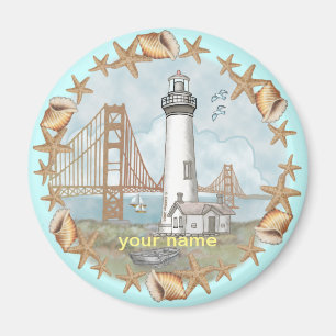 California Snäckas Lighthouse magnet