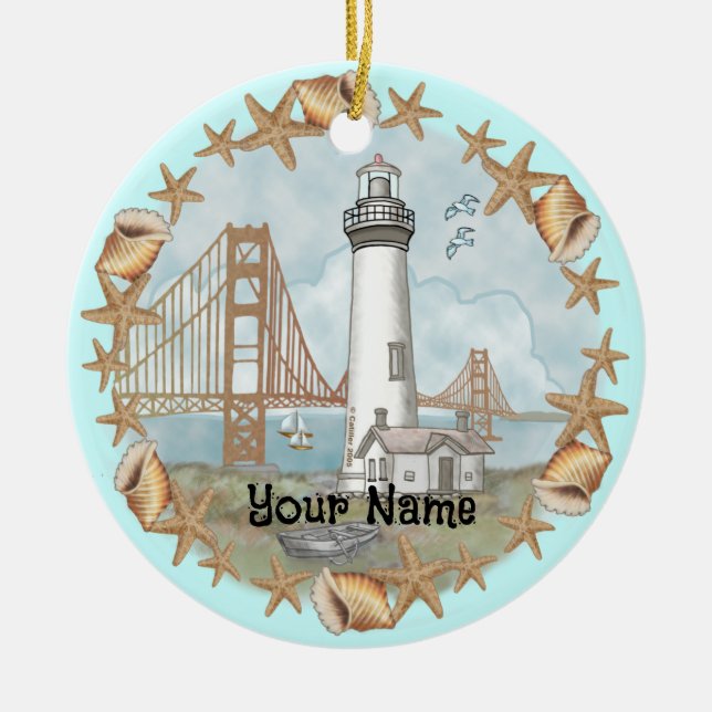 California Snäckas Lighthouse Ornament (Framsidan)