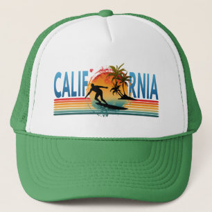 CALIFORNIA SOLNEDGÅNG SOMMAR TRUCKERHATT KEPS