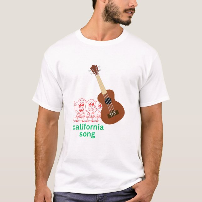 california  song t shirt (Framsida)