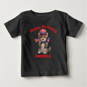 California Spangled (1k) Patriotisk Barn T-Shirt