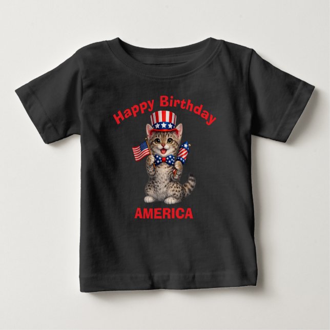 California Spangled (1k) Patriotisk Barn T-Shirt (Framsida)