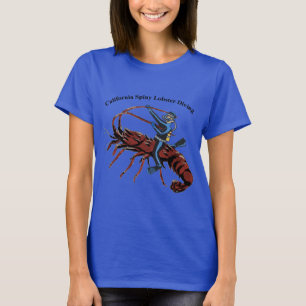 California Spiny Lobster Diving SCUBA Diver Urm T Shirt