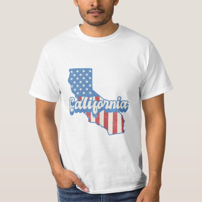California Stars & Rand Silhouette T Shirt (Framsida)