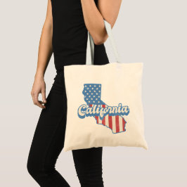 California Stars & Rand Silhouette Tygkasse