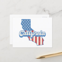 California Stars & Rand Silhouette Vykort