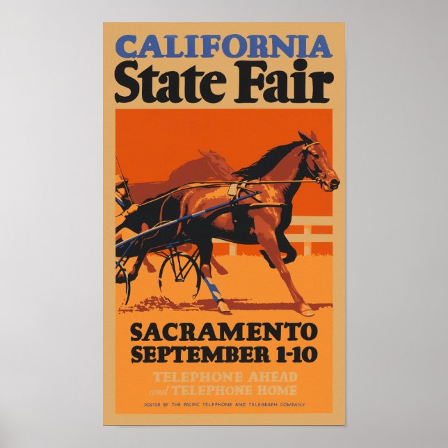California State Fair USA Vintage affisch 1931 (Framsidan)