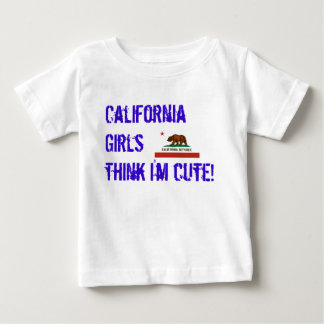 california-state-flagga, California Girls tänka I. T-shirt