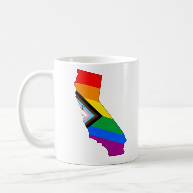 California State Pride HBTQ Progress Pride Kaffemugg (Vänster)