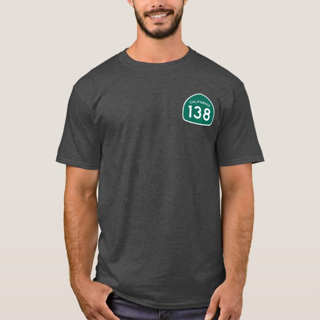 California State Route 138 T-Shirt (Framsida)