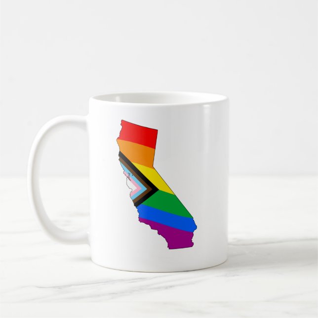 California State Stolthet HBTQ Progress Stolthet Kaffemugg (Vänster)