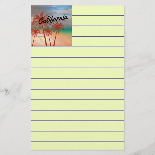 California Stationery Brevpapper (Framsida)