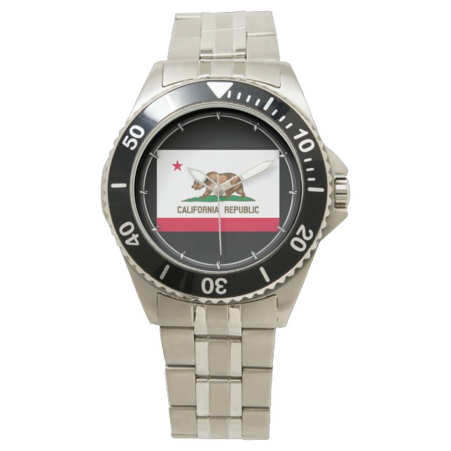California Statlig flagga Design Armbandsur (Framsida)