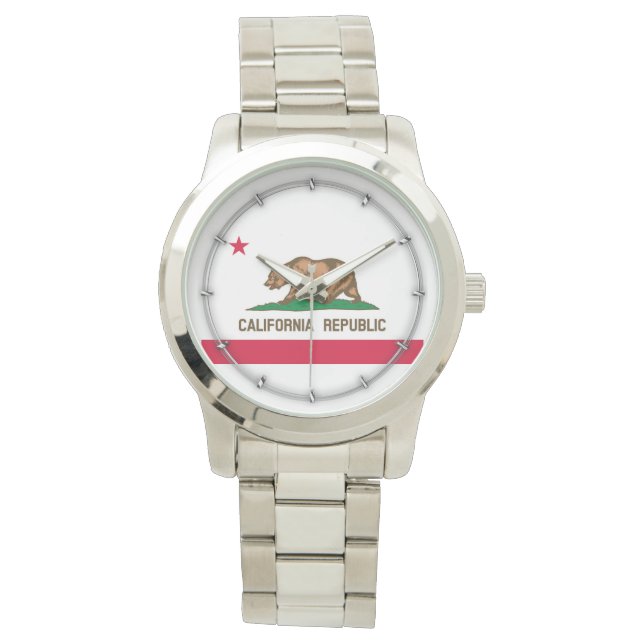 California Statlig flagga Design Armbandsur (Framsida)