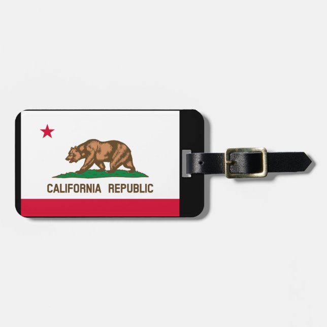 California Statlig flagga Design Bagagebricka (Horisontell Framsida)