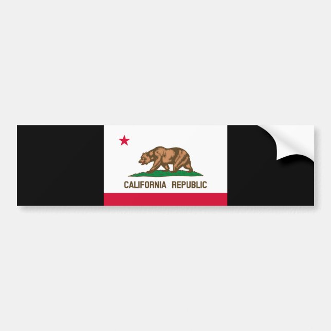 California Statlig flagga Design Bildekal (Framsidan)