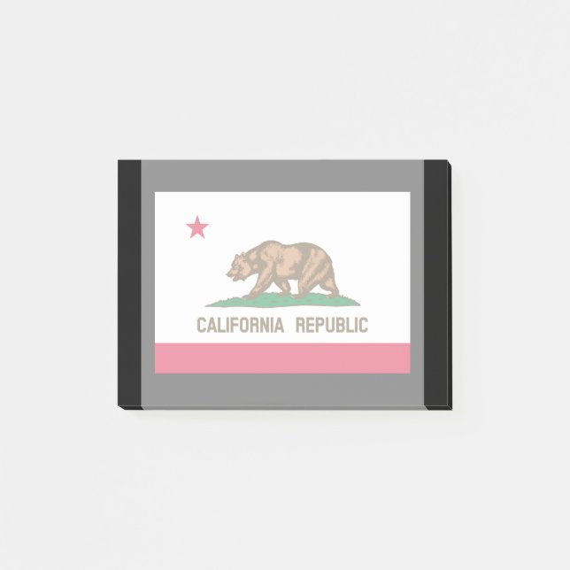 California Statlig flagga Design Post-it Block (Framsida)